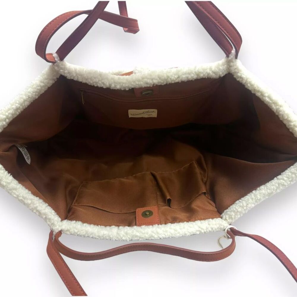 Universal Thread Shapes Craft Tote Handbag Cognac Brown - Picture 5 of 5
